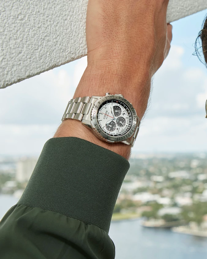 Promaster Navihawk Silver-Tone Dial Stainless Steel Bracelet